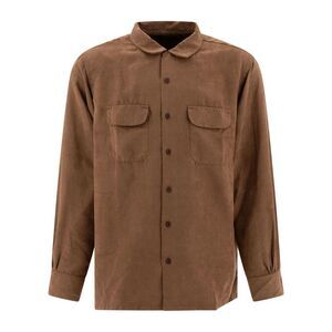 ENGINEERED GARMENTS Camp Collar Button-Up Shirt Men BROWN Shirts